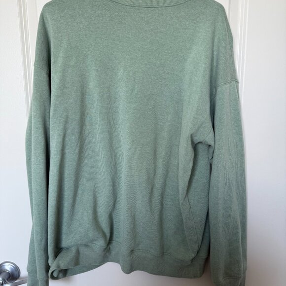 Green Smiley Face Sweatshirt – Unisex Style – Lightweight Pullover – XL - Picture 3 of 3